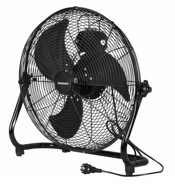 Вентилятор напольный ПОВЫШЕННОЙ МОЩНОСТИ SONNEN, 45 см, 120 Вт, 3 скорости